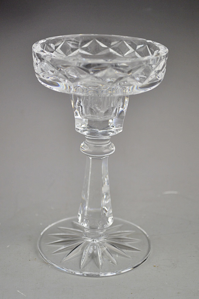 Pair of Irish Crystal Candle Sticks by  Cavan
