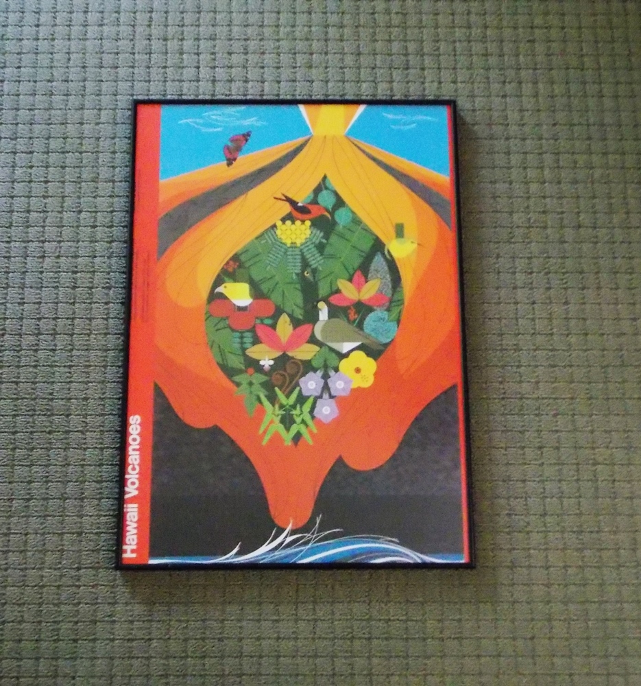 C. Harper Poster of Hawaii Volcanoes (Small)