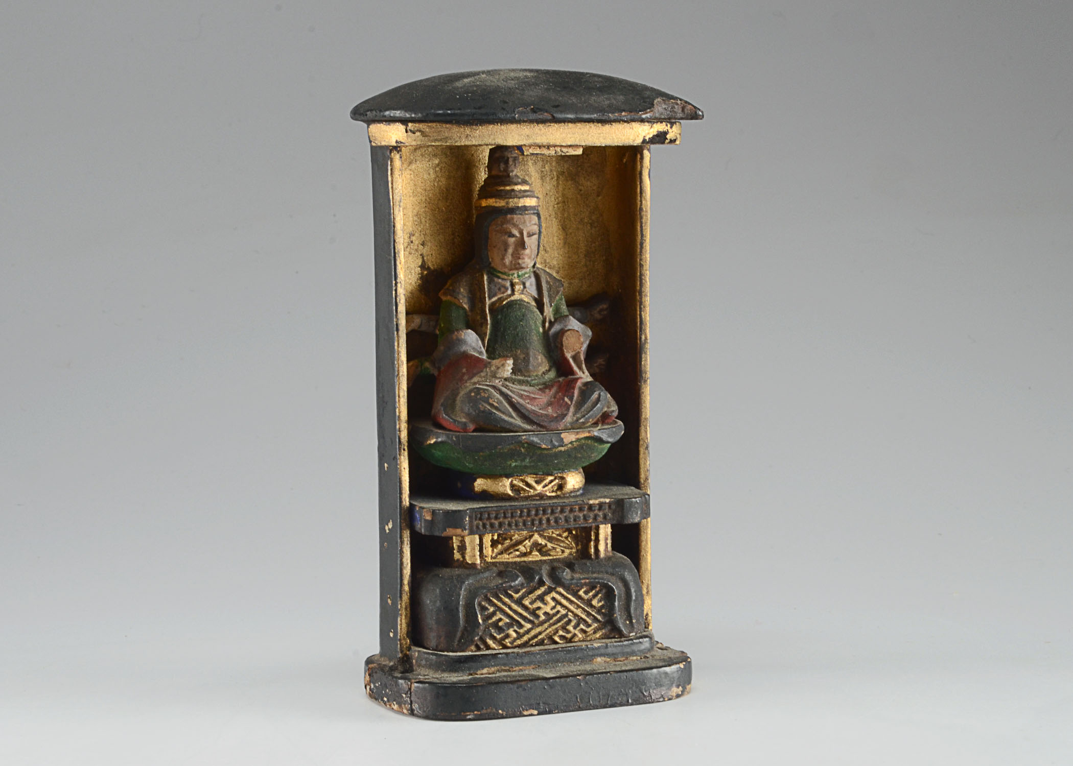 Carved Statue Depicting Kannon