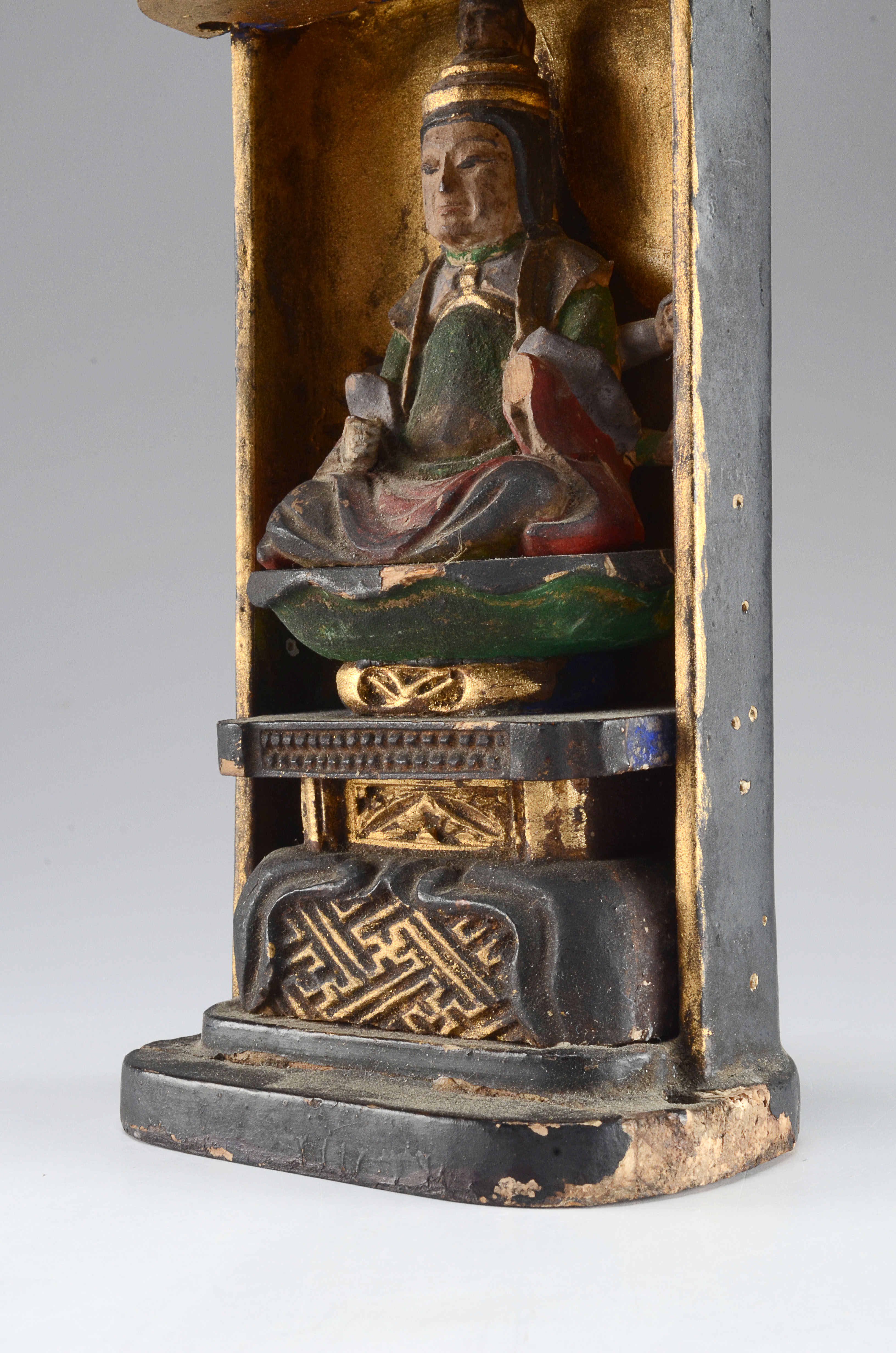 Carved Statue Depicting Kannon