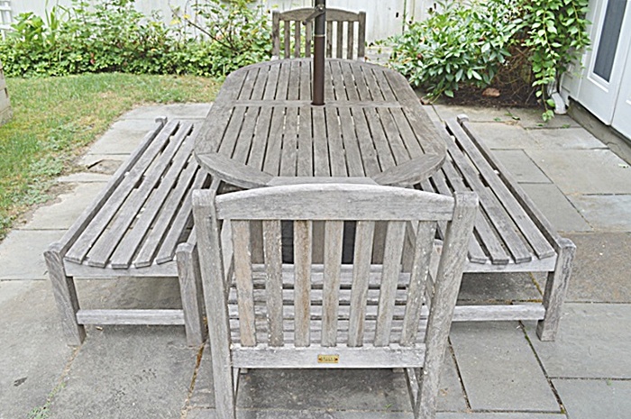 Smith & Hawken Outdoor Teak Dining Set