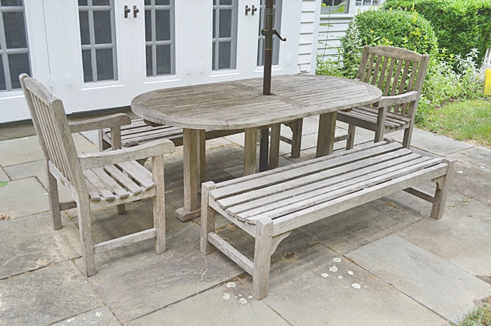 Smith & Hawken Outdoor Teak Dining Set