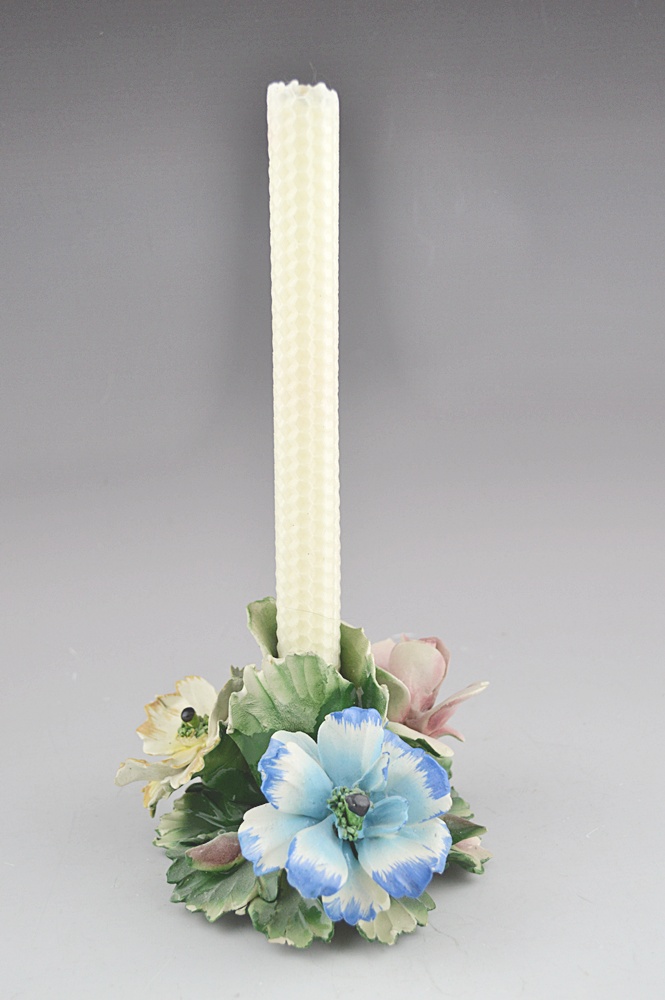 Antique Nuova Capodimonte Candleholders