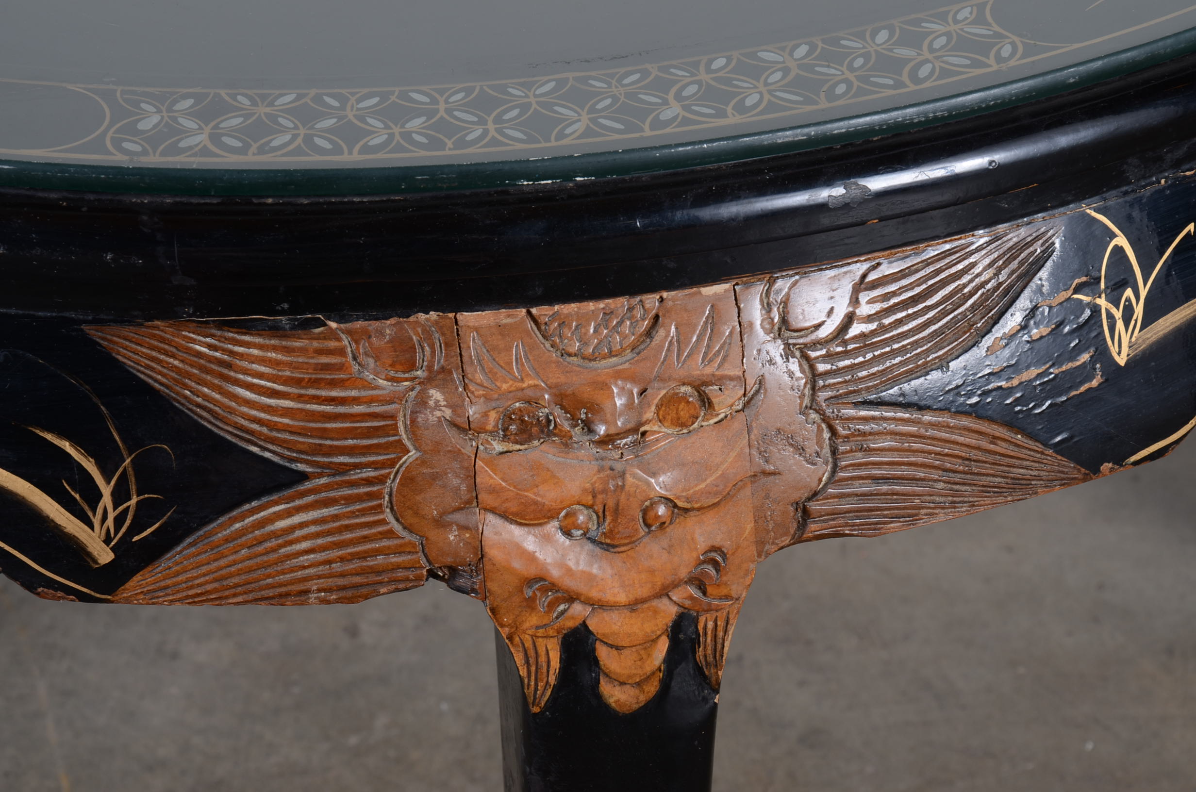 Round Chinoiserie Coffee Table