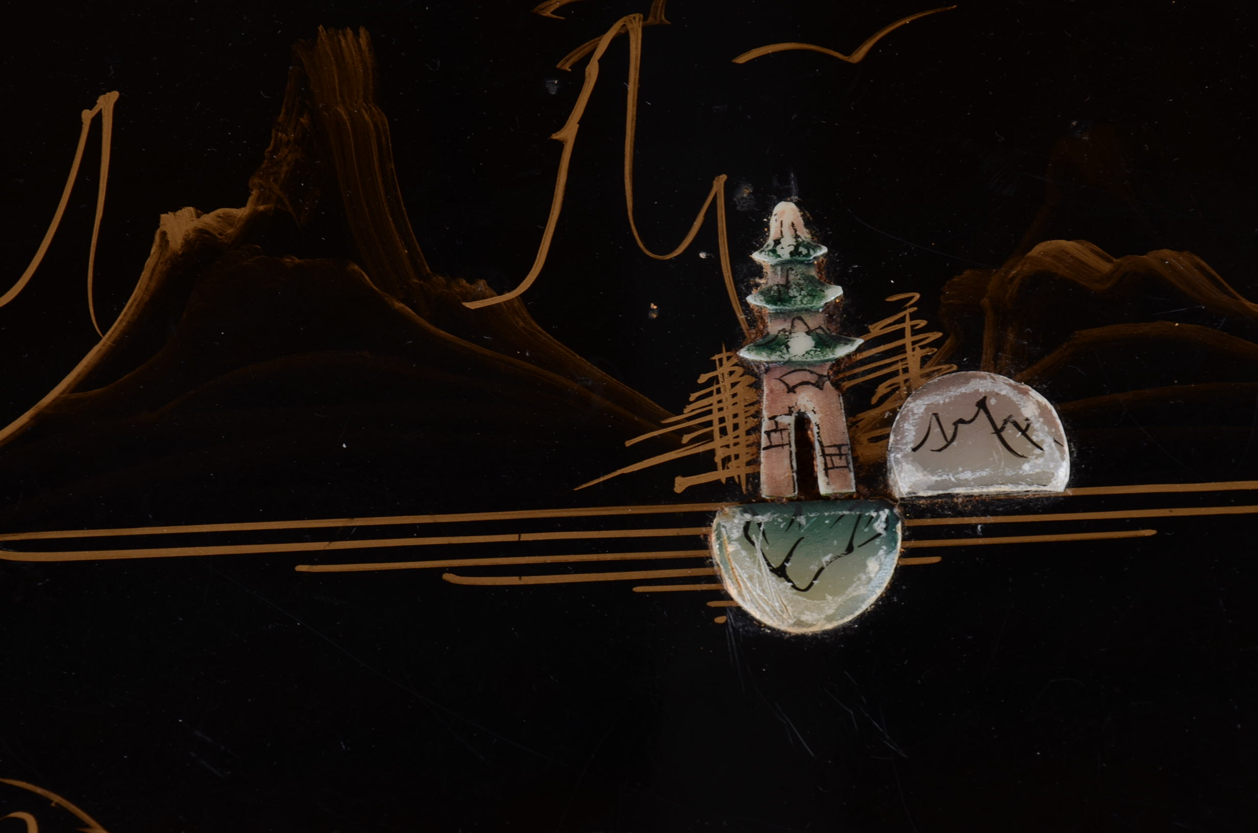 Round Chinoiserie Coffee Table