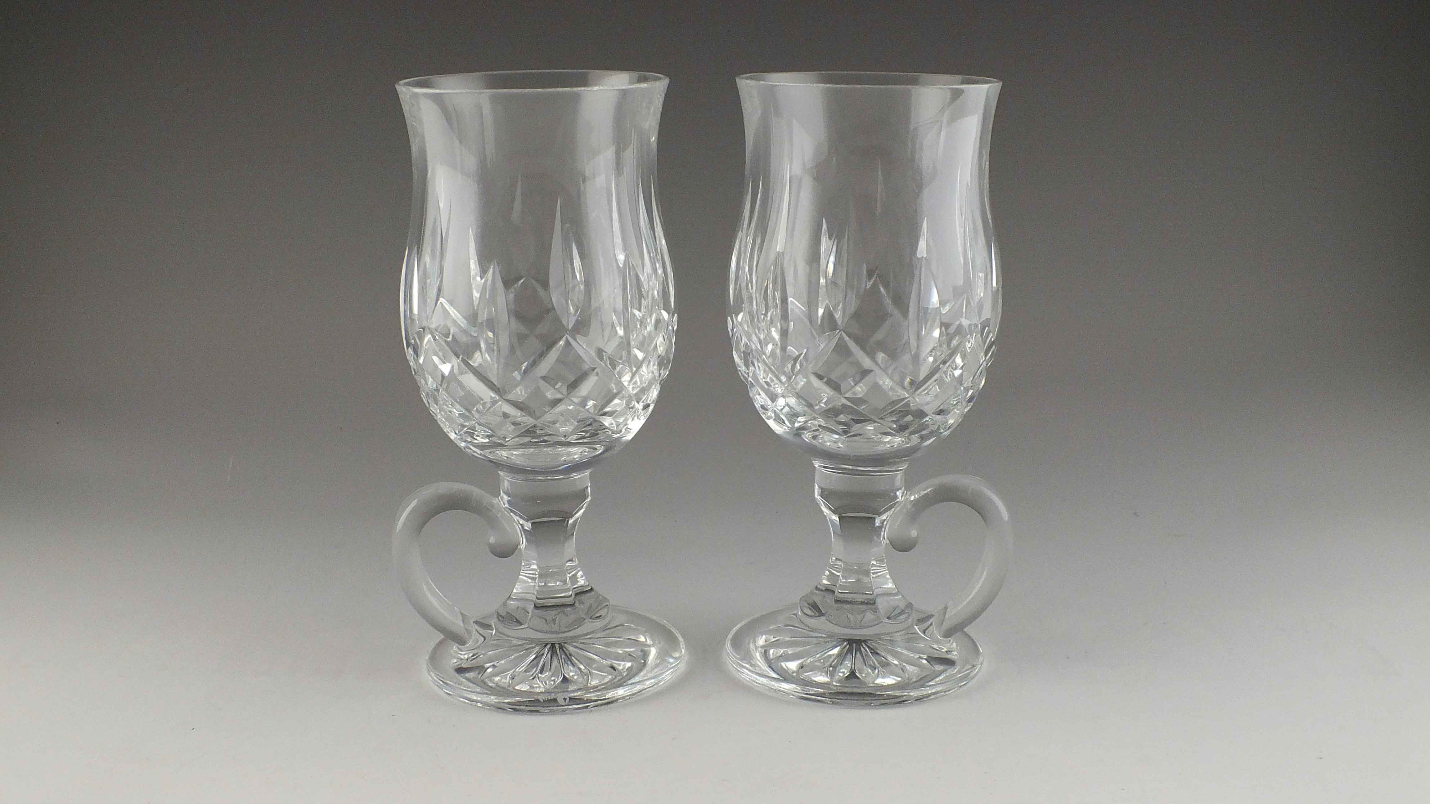 Pair of Waterford Irish Coffee Crystal Mugs