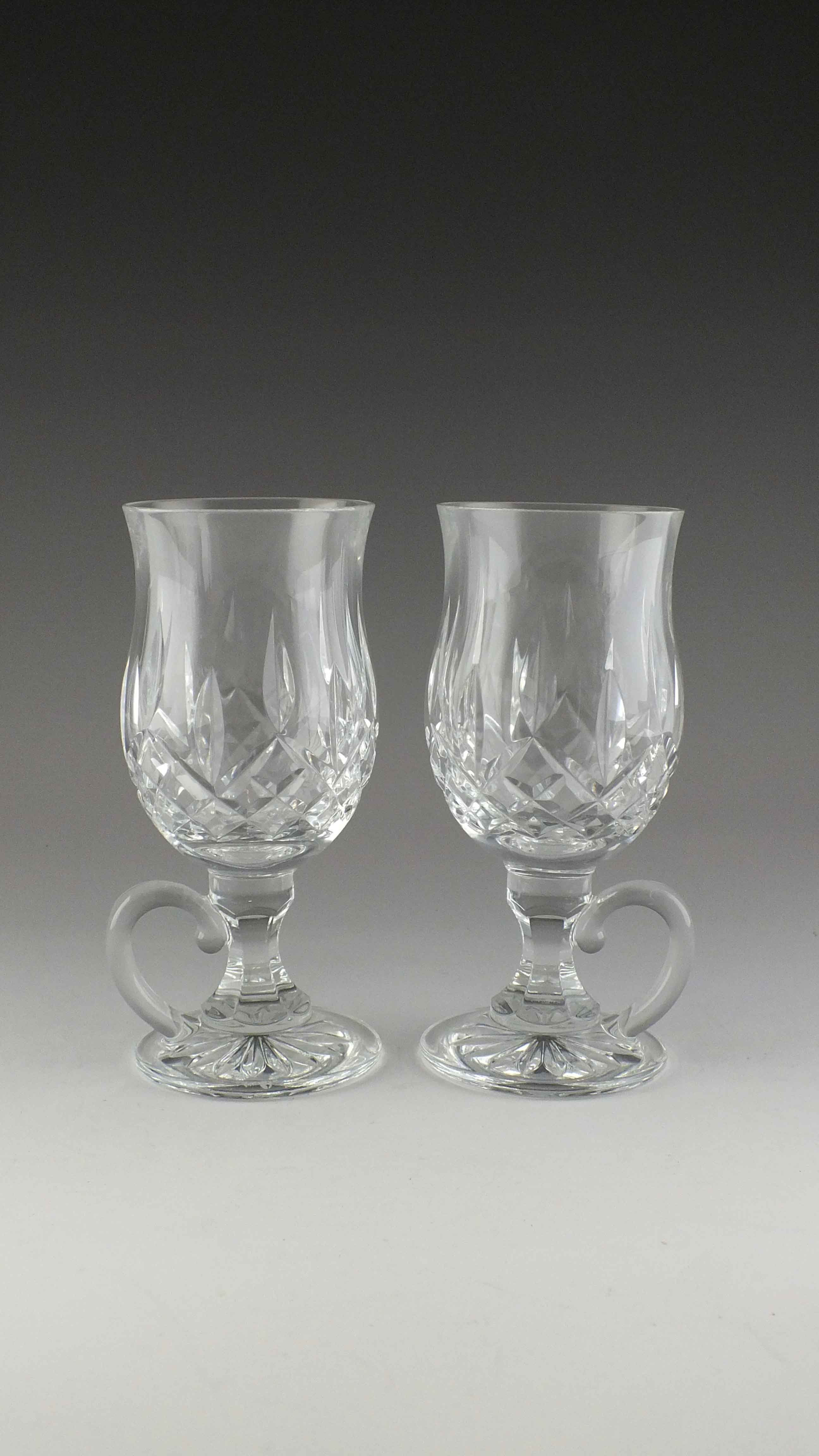Pair of Waterford Irish Coffee Crystal Mugs