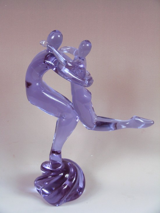 Murano Glass Sculpture Man and Woman