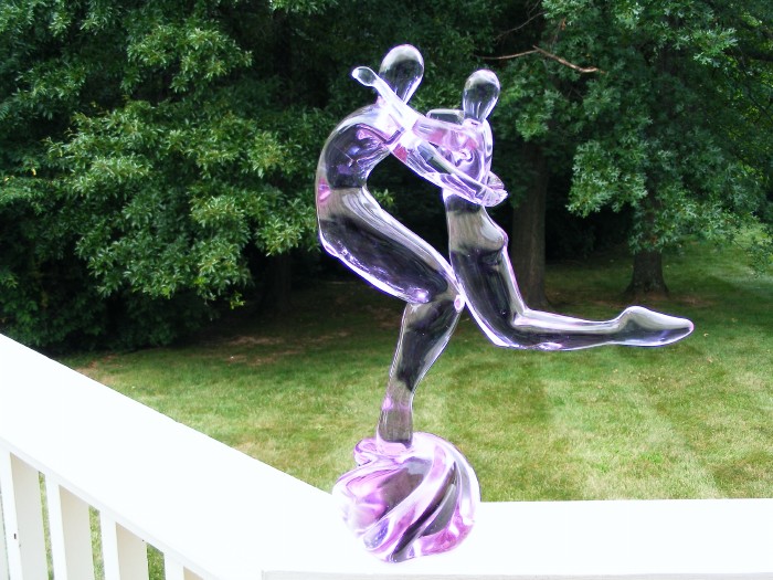 Murano Glass Sculpture Man and Woman
