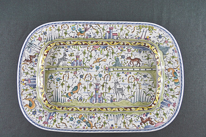 William Sonoma Hand Painted Serving Platter From Portugal
