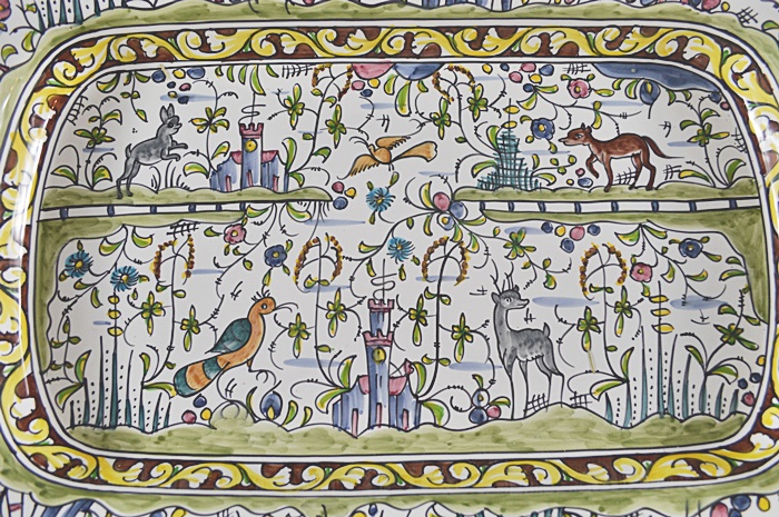 William Sonoma Hand Painted Serving Platter From Portugal