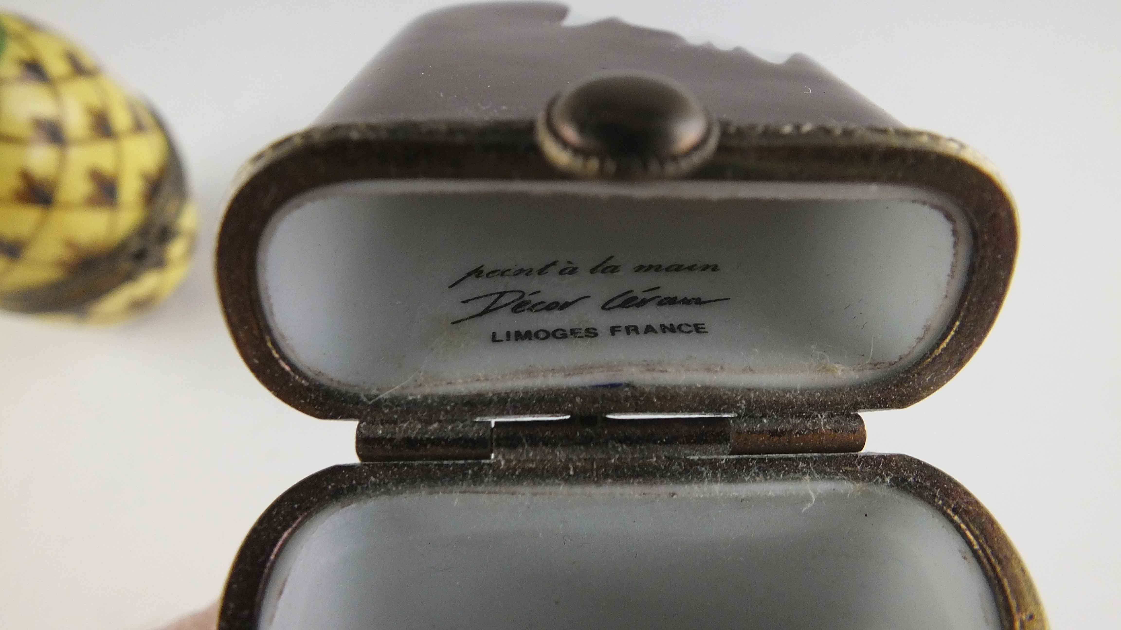 Limoges Box "Dove Bar" and Pineapple