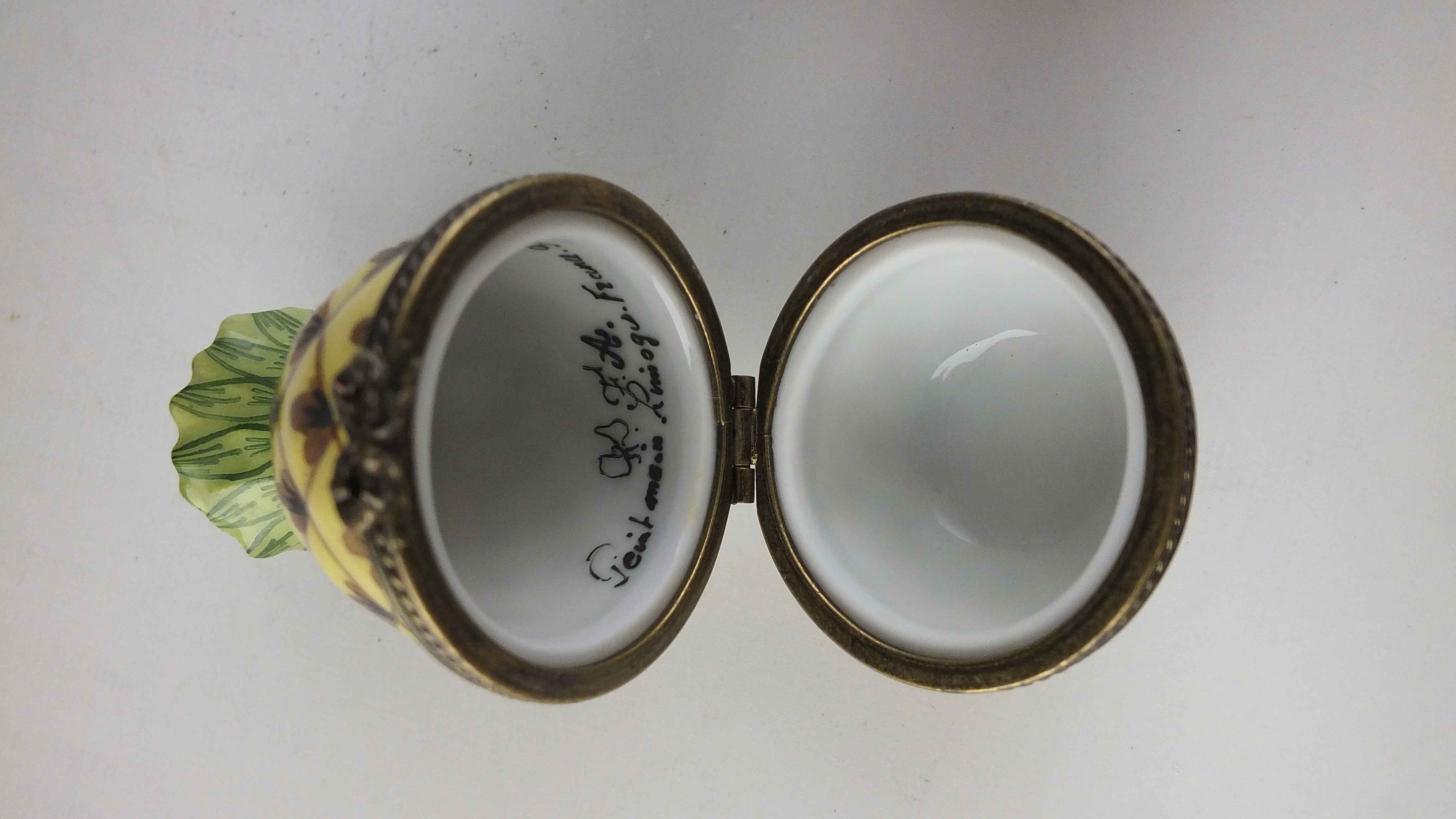 Limoges Box "Dove Bar" and Pineapple