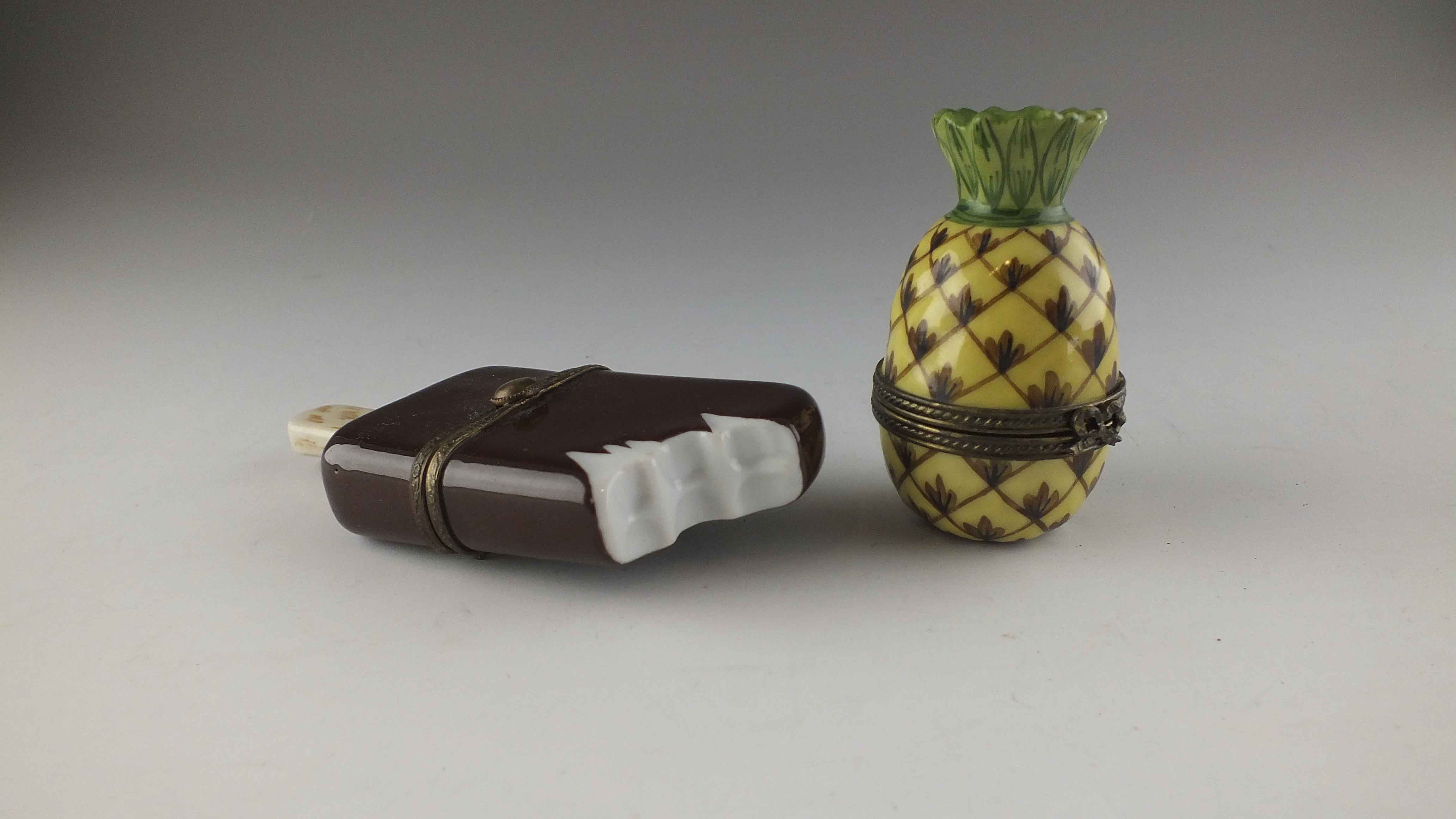 Limoges Box "Dove Bar" and Pineapple