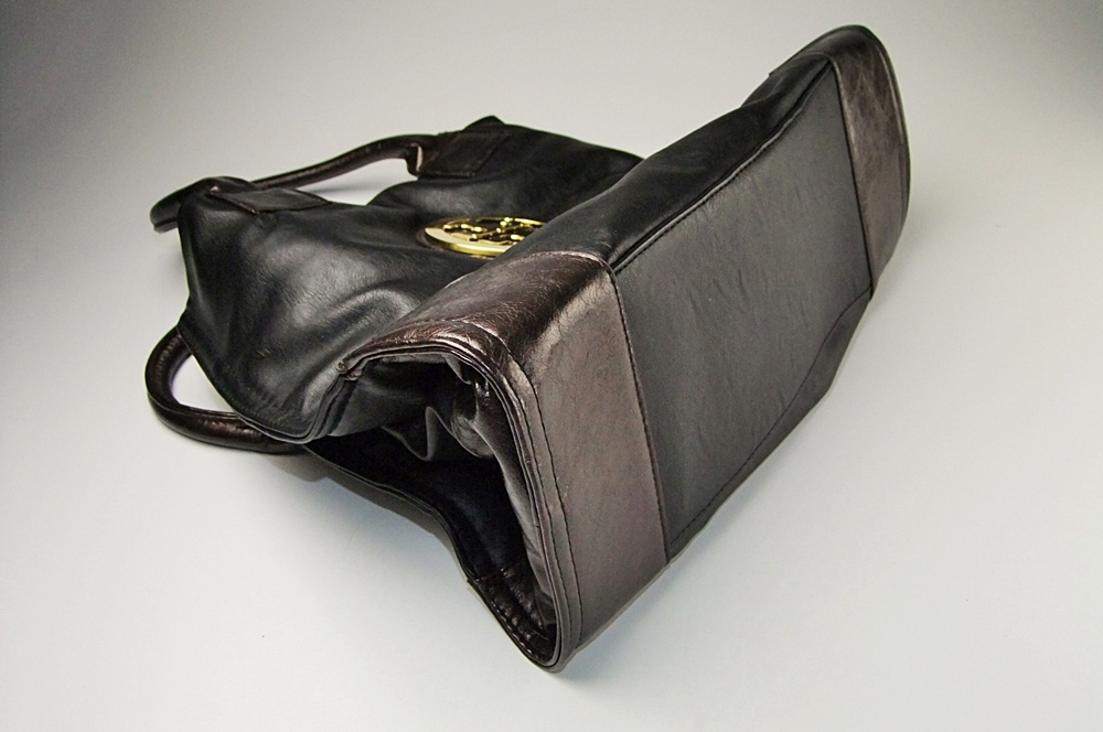 Tory Burch black leather tote 