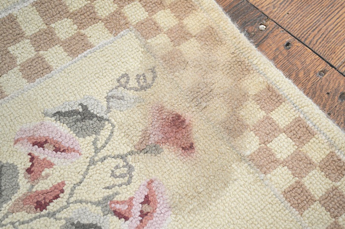 Floral Runner-100 percent Wool Pile Rug