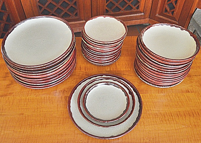 Pier I Crackle Collection Dinnerware