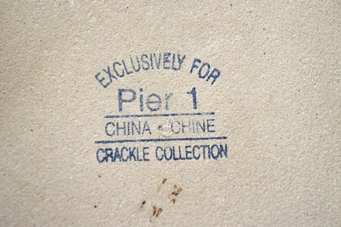 Pier I Crackle Collection Dinnerware