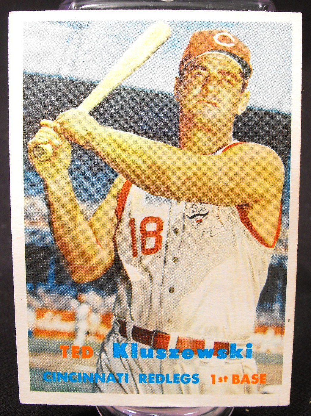 1957 Ted Kluszewski Cincinnati Reds Topps Baseball Card