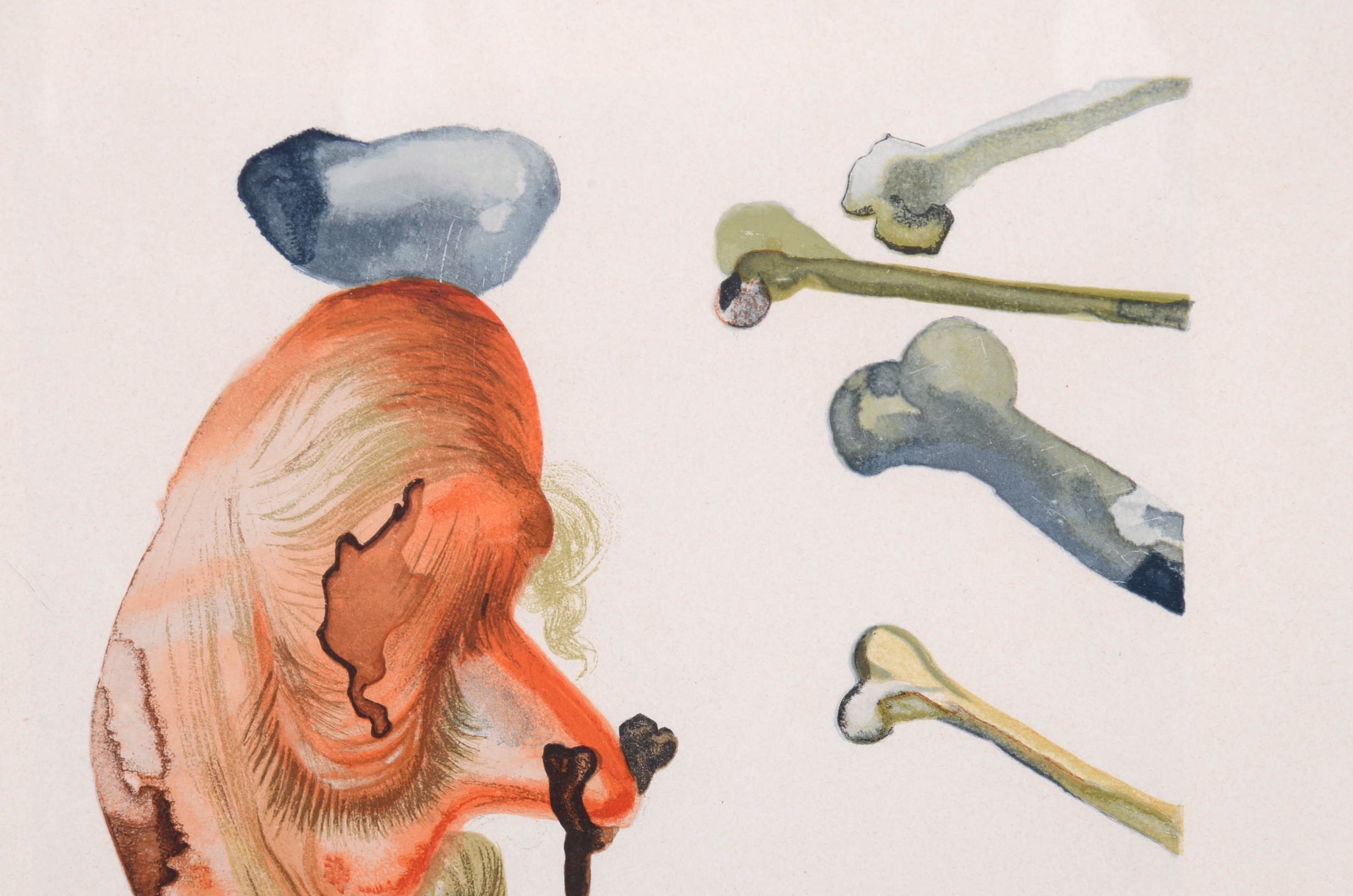 Salvador Dali "The Flatterer," Illustration to Dante's "Divine Comedy"