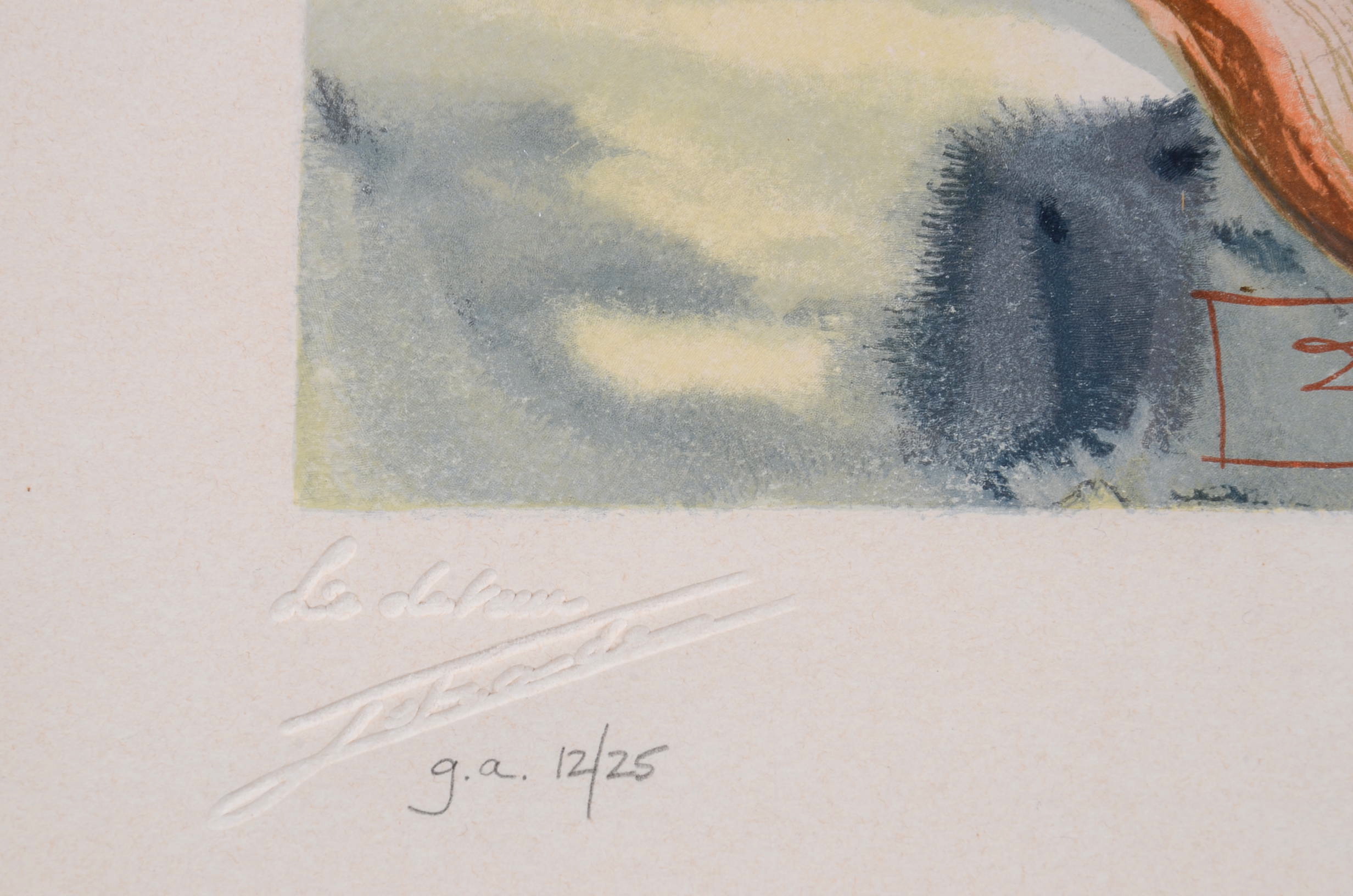 Salvador Dali "The Flatterer," Illustration to Dante's "Divine Comedy"