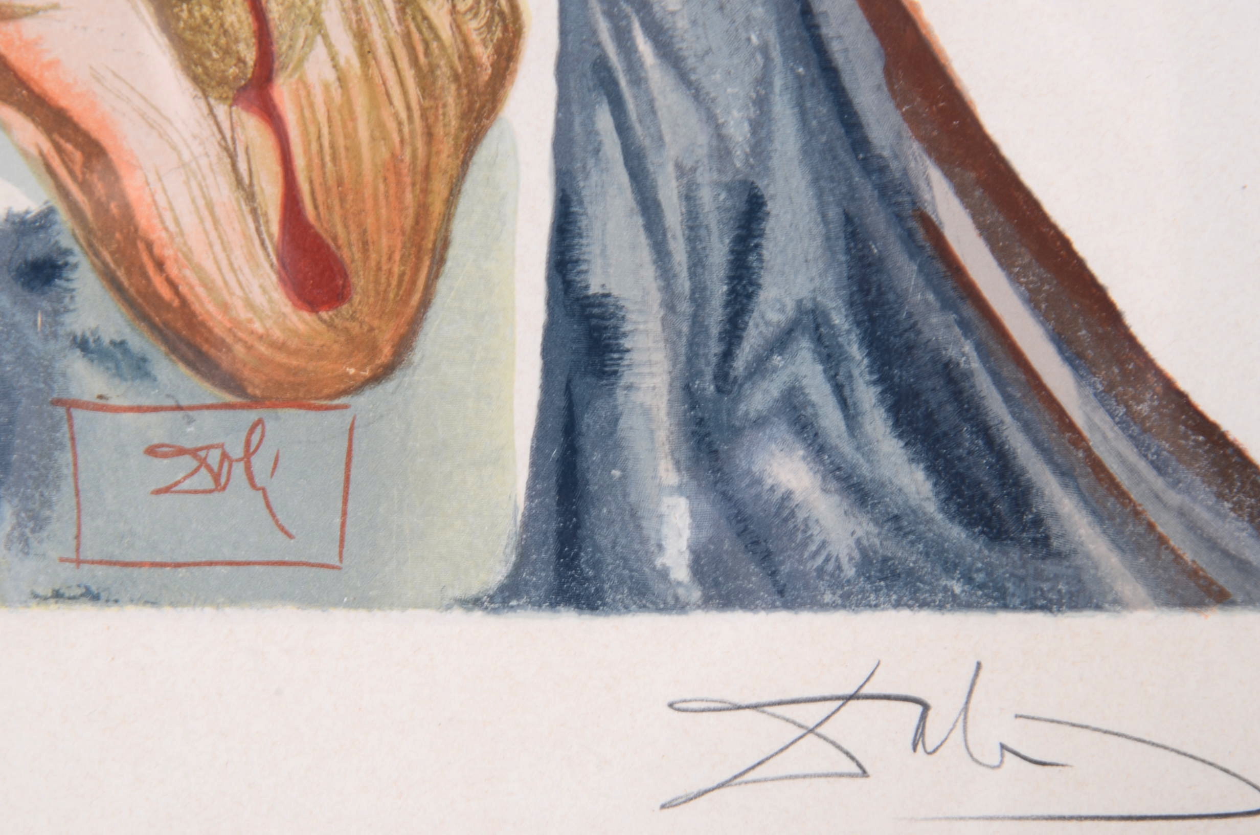 Salvador Dali "The Flatterer," Illustration to Dante's "Divine Comedy"