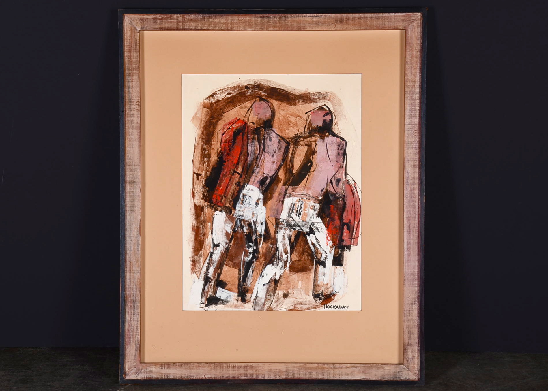 Frank Hockaday Original Oil on Paper, "Homeward"