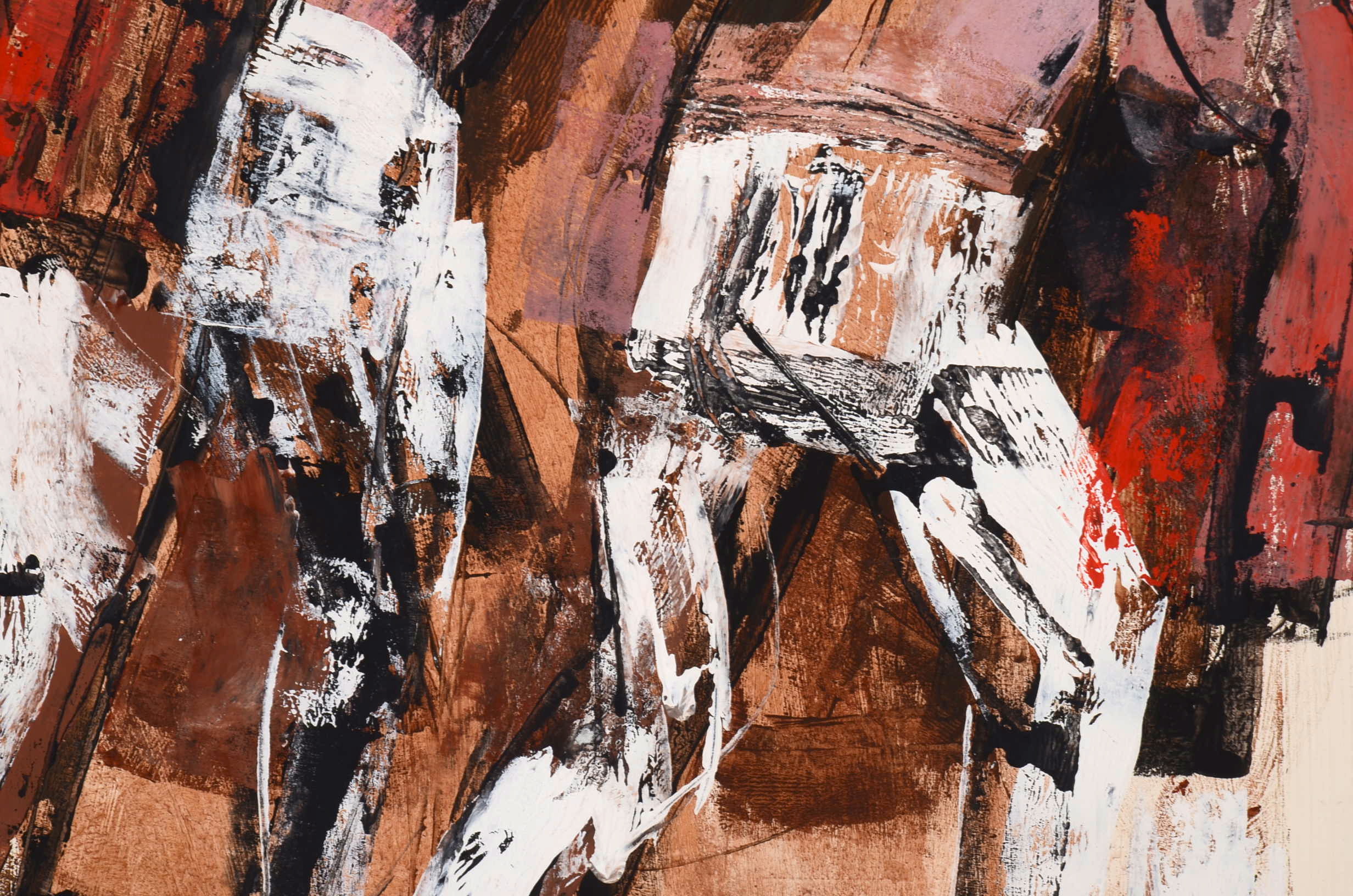 Frank Hockaday Original Oil on Paper, "Homeward"