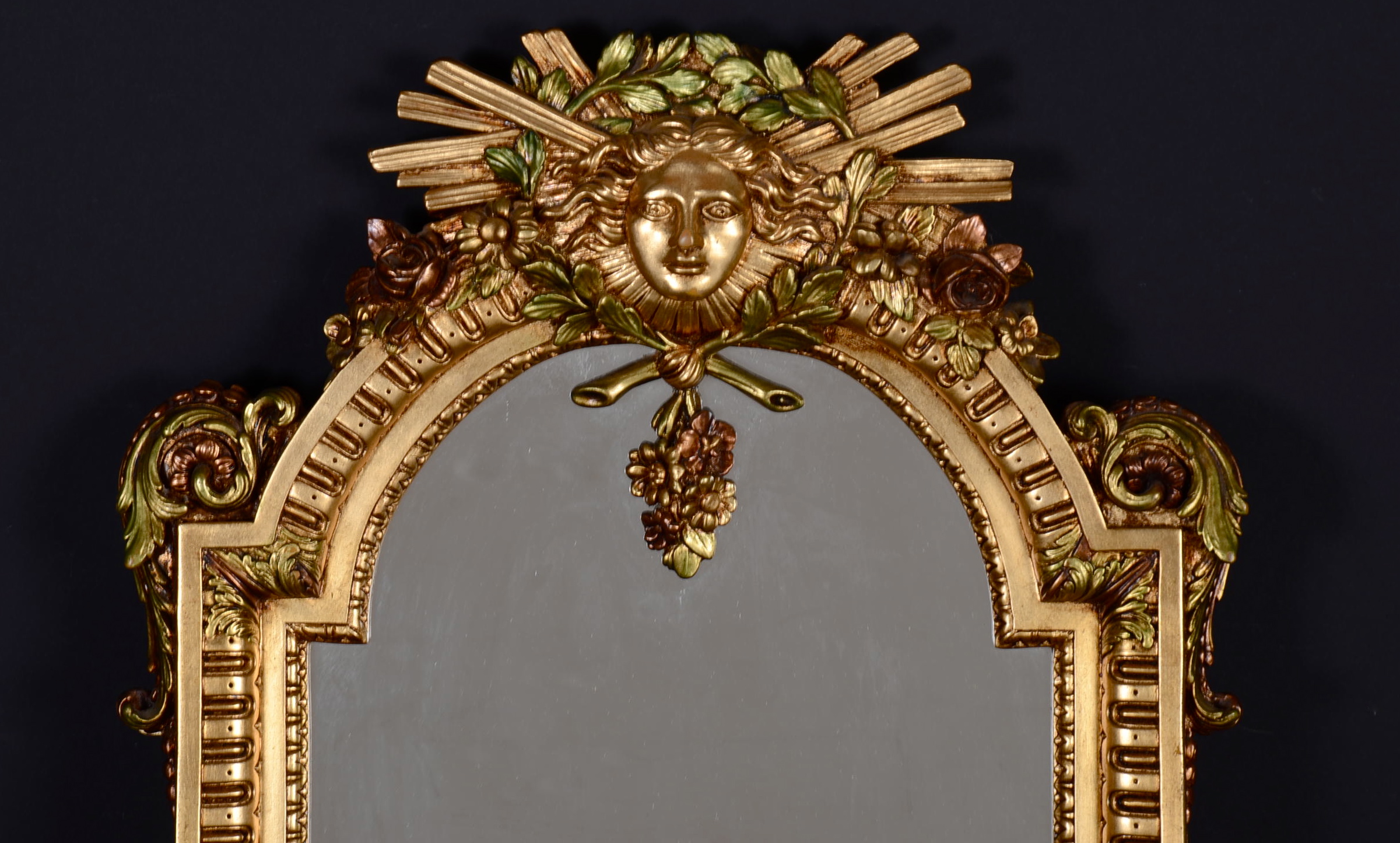 King Louis XIV Gilt Mirror by Vincenzo Fancelli