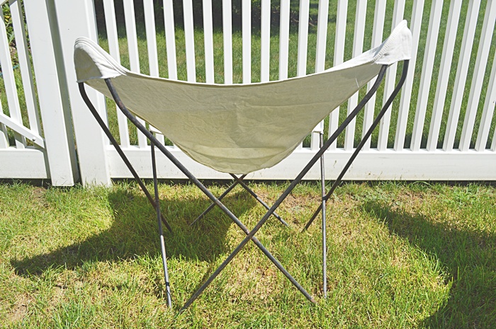 Two Outdoor Butterfly Chairs