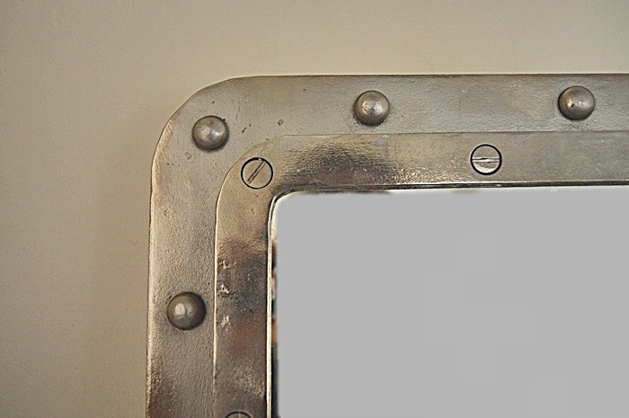 Lillian August Large Silver Studded Wall Mirror