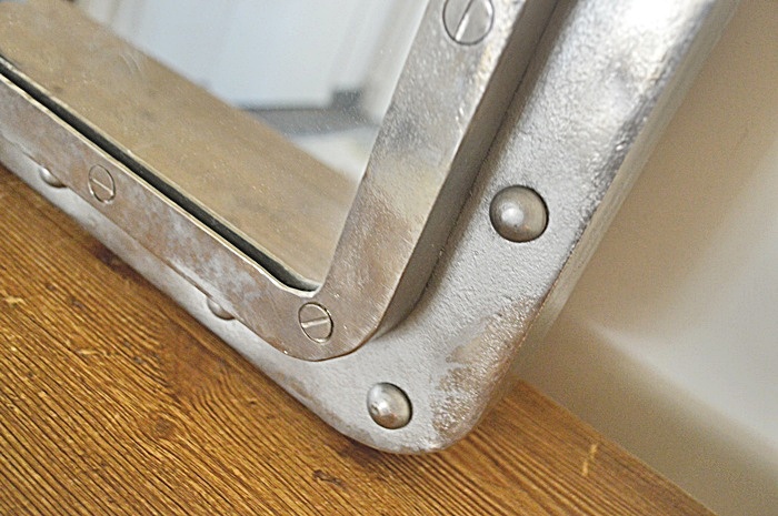 Lillian August Large Silver Studded Wall Mirror