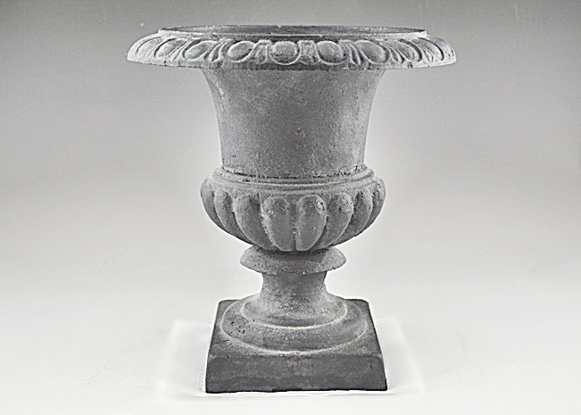 Black Cast Iron Urn