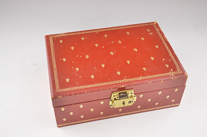 Pair of Vintage Leather Jewelry Boxes