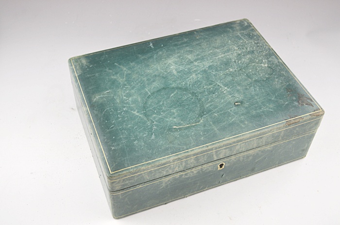 Pair of Vintage Leather Jewelry Boxes