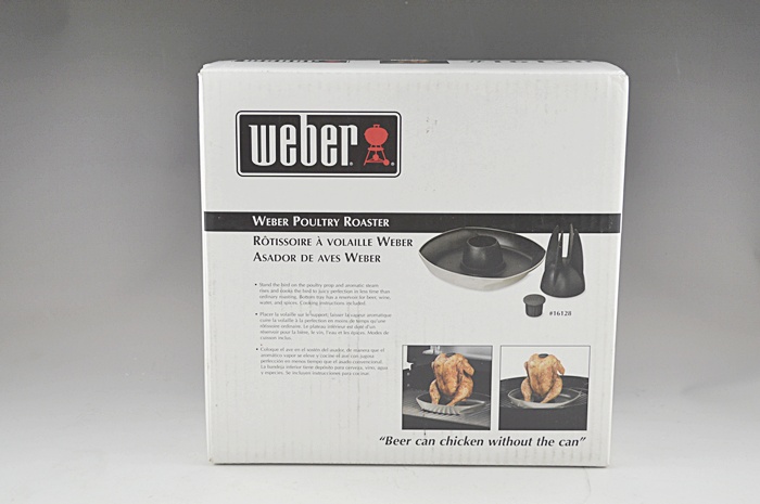 Weber Poultry Roaster, Set of Indoor/Outdoor Cuttlery & Grill Brush