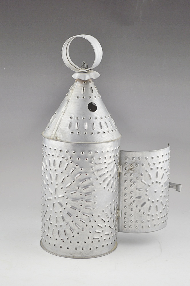 Cutout Tin Lanterns with Candle Holder