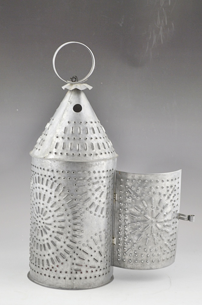 Cutout Tin Lanterns with Candle Holder