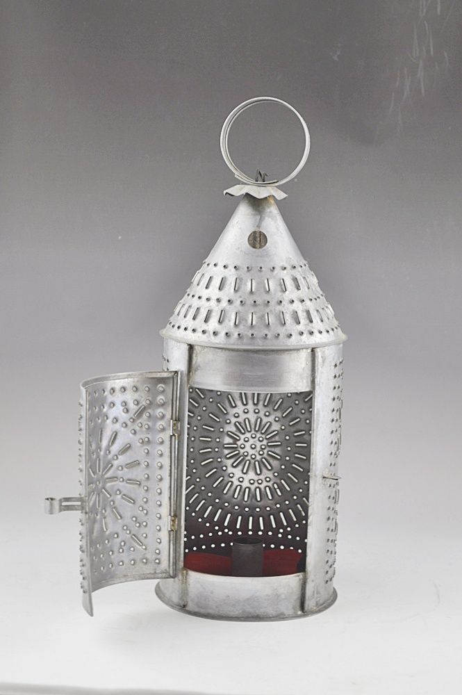 Cutout Tin Lanterns with Candle Holder