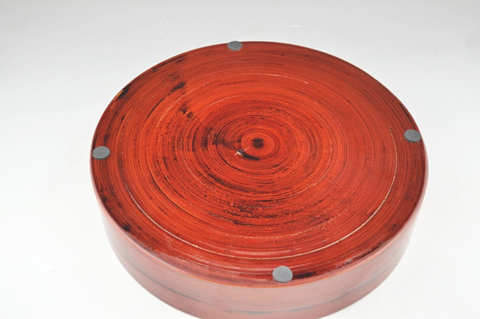 Round Wooden Lacquer Box