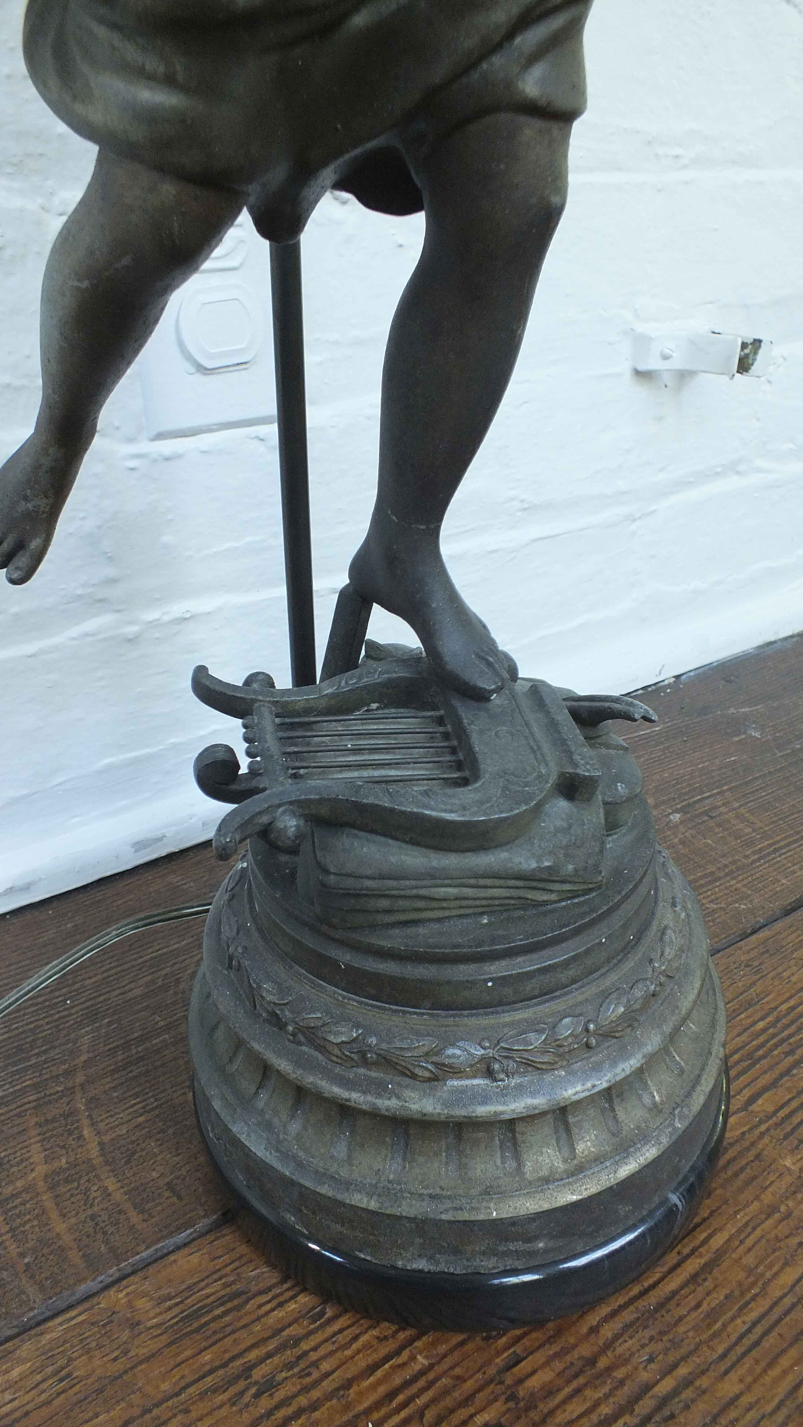 Antique Newel Post Lamp 
