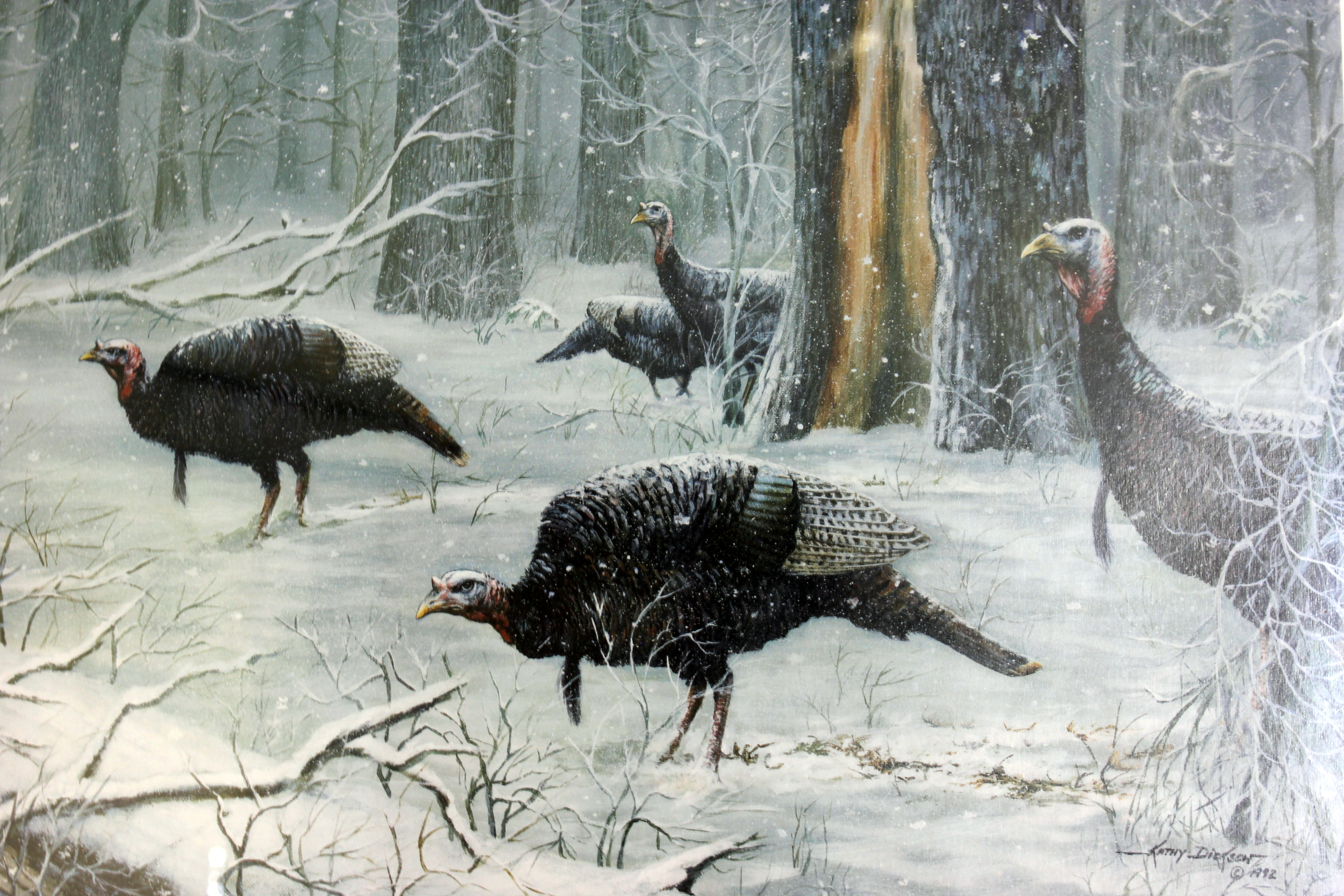 Kathy Dickson Turkeys Signed Numbered