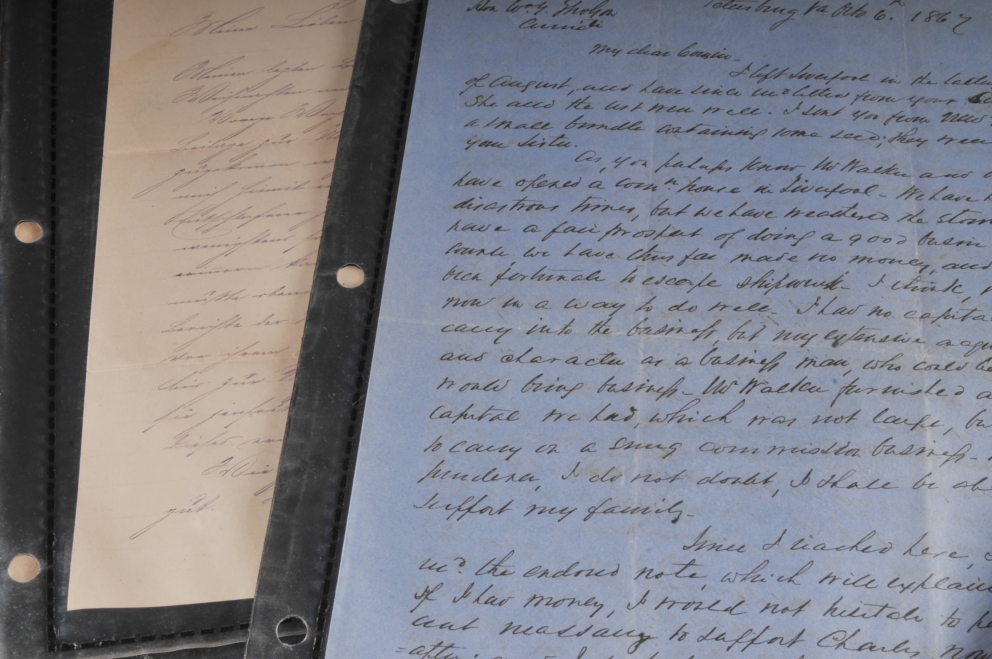 C. 1860's Letters To William Yates Gholson, Ohio Supreme Court Judge 1859-1863.