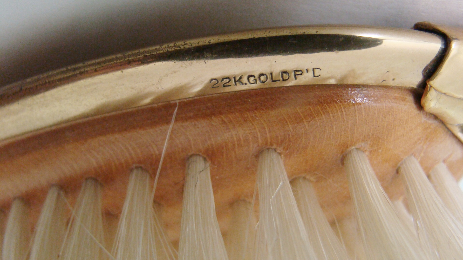 Vintage brush, comb and mirror set