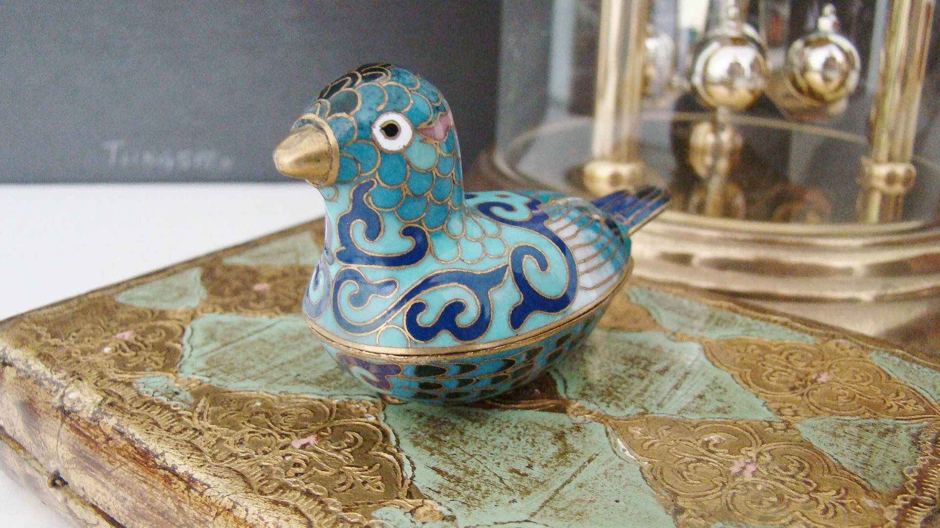 Vintage brush, comb and mirror set