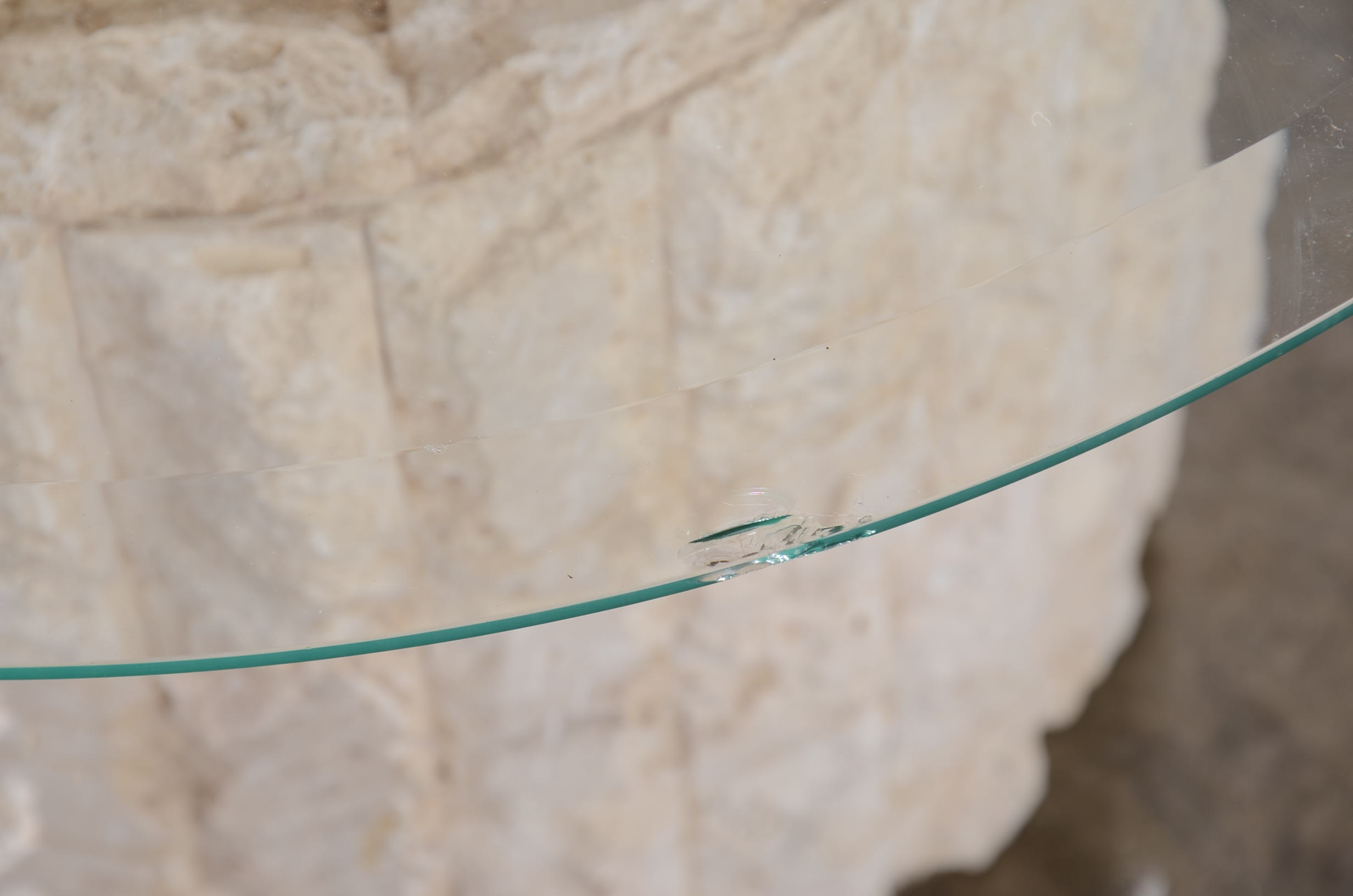 Modern Cast Resin Circular Side Table