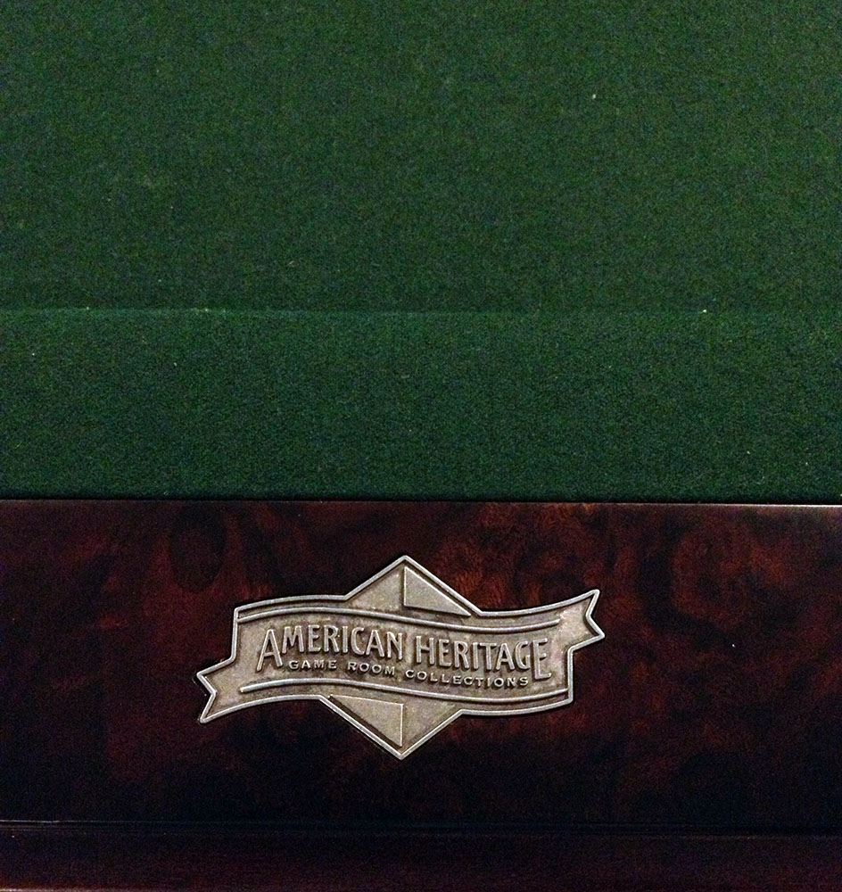 American Heritage Billiard Table with Accessories