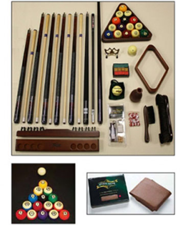 American Heritage Billiard Table with Accessories