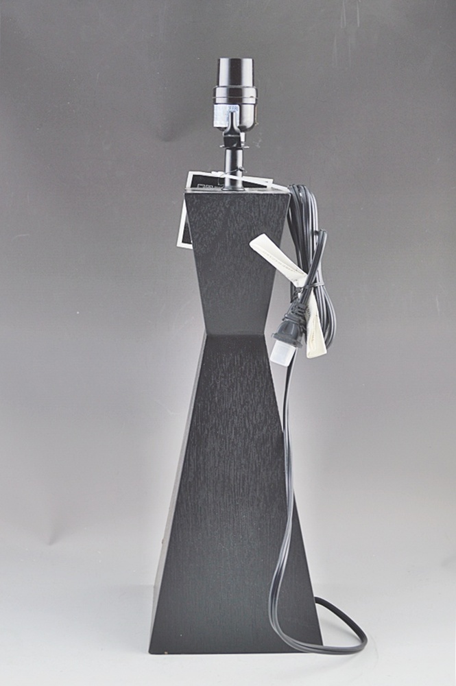 Modern Wooden Black Lamp Base