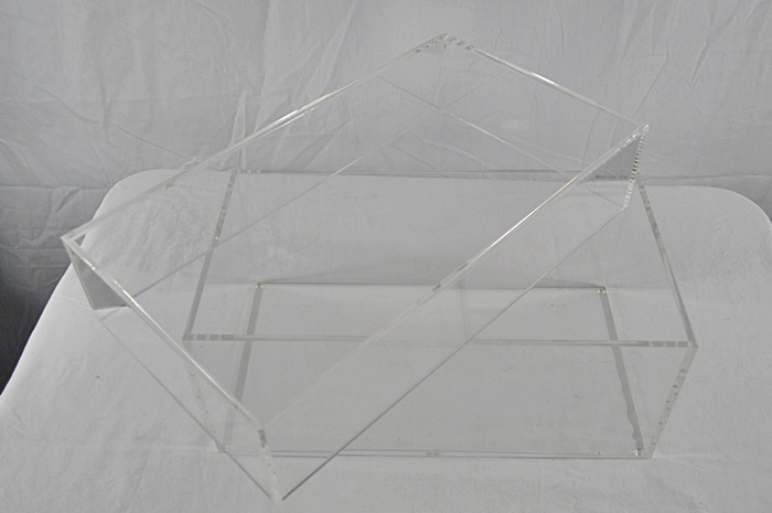 2 Quality Sturdy Lucite Boxes